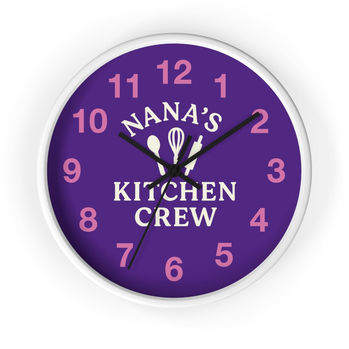 Nana's Kitchen Crew Wall Clock - Fun Family Timepiece & Decor - Hearth&Hugz