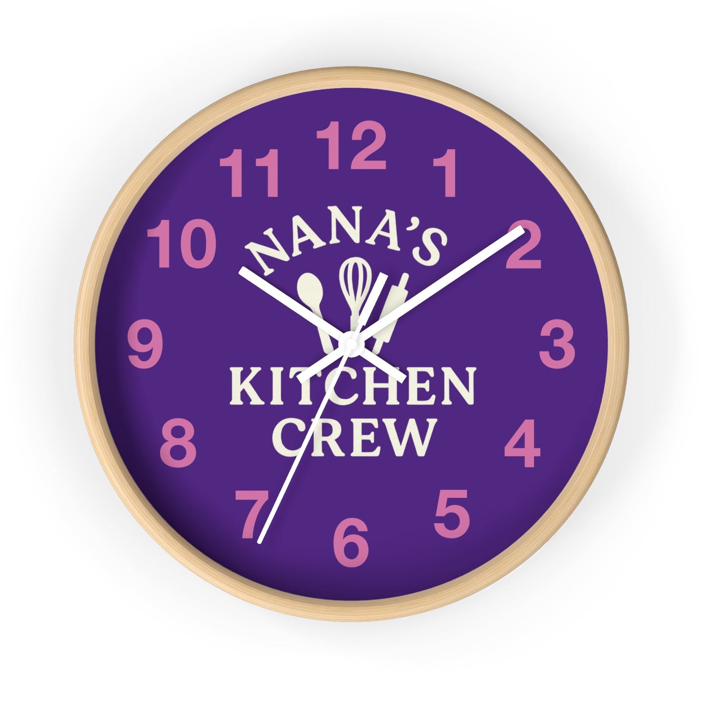 Nana's Kitchen Crew Wall Clock - Fun Family Timepiece & Decor - Hearth&Hugz
