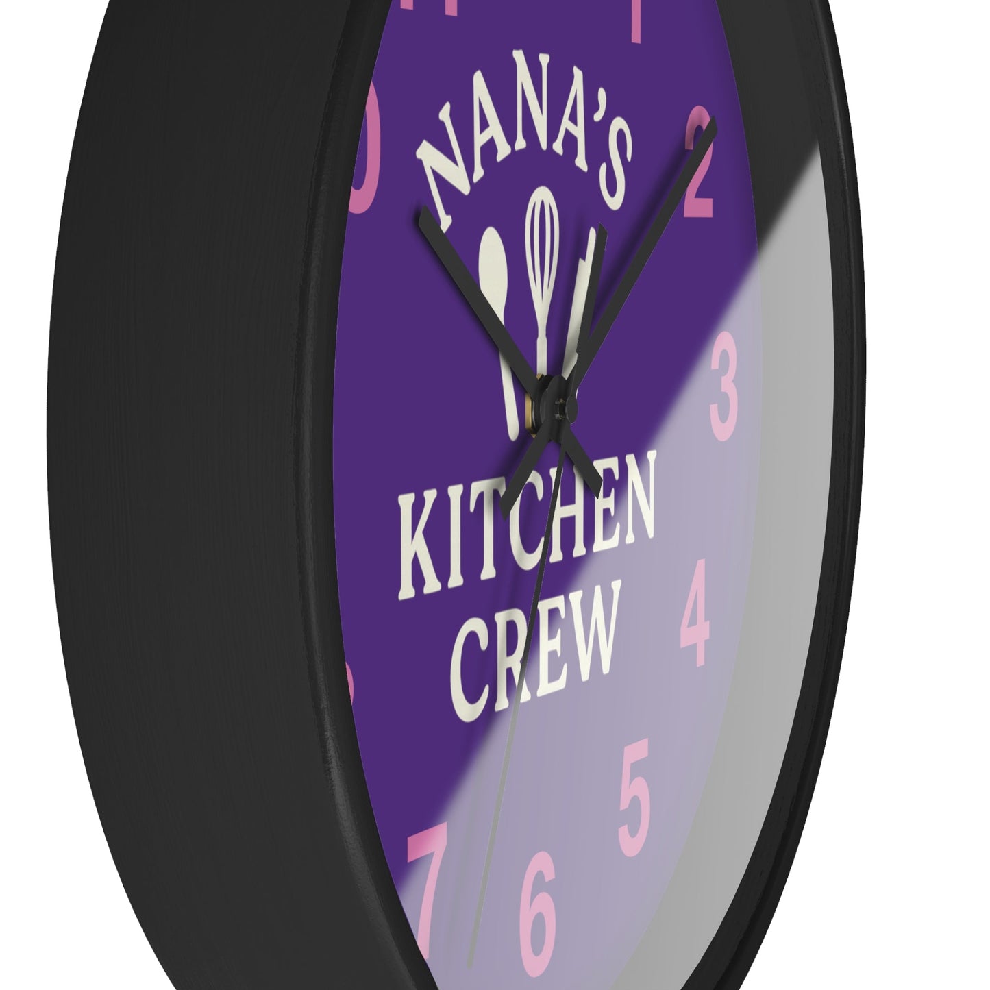 Nana's Kitchen Crew Wall Clock - Fun Family Timepiece & Decor - Hearth&Hugz