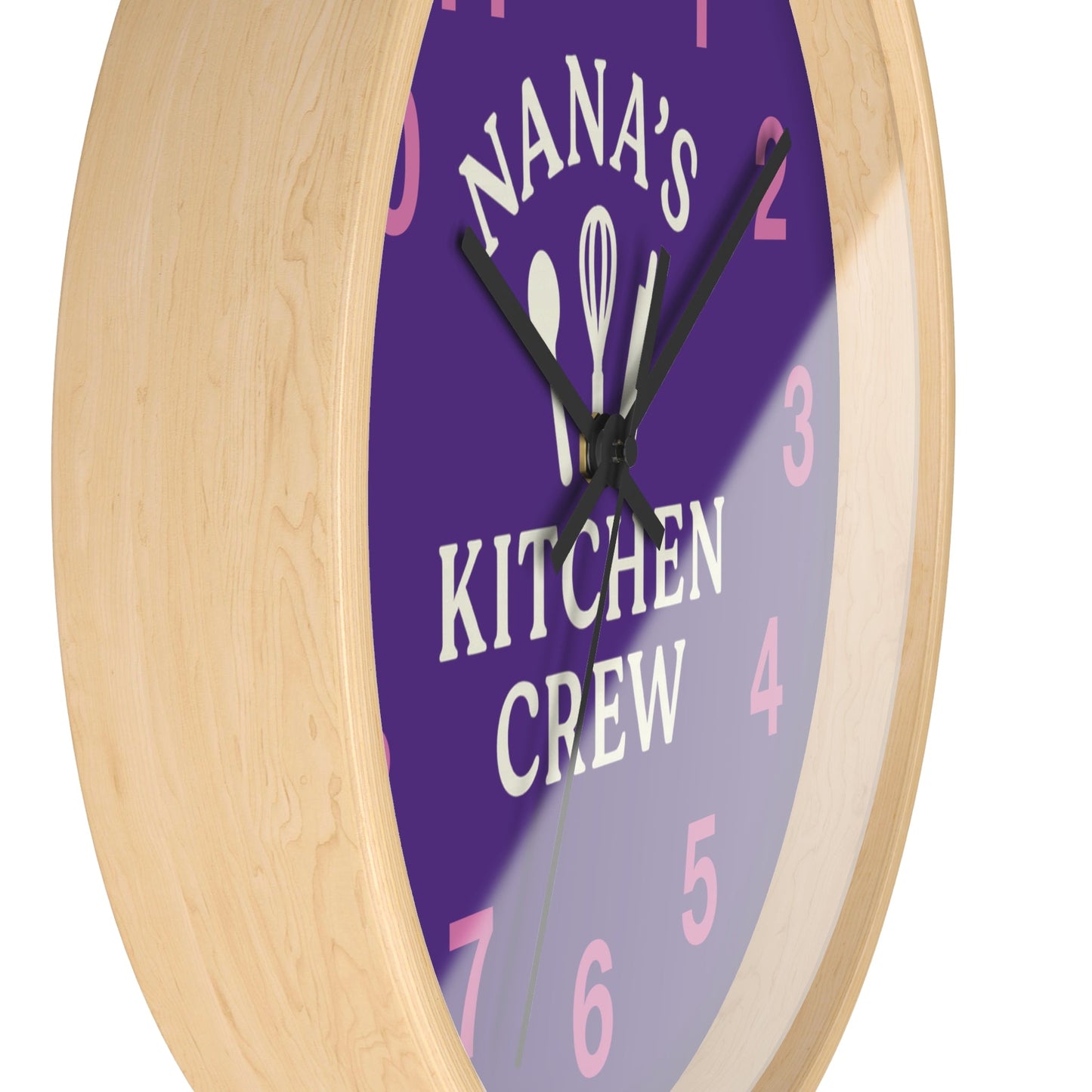 Nana's Kitchen Crew Wall Clock - Fun Family Timepiece & Decor - Hearth&Hugz
