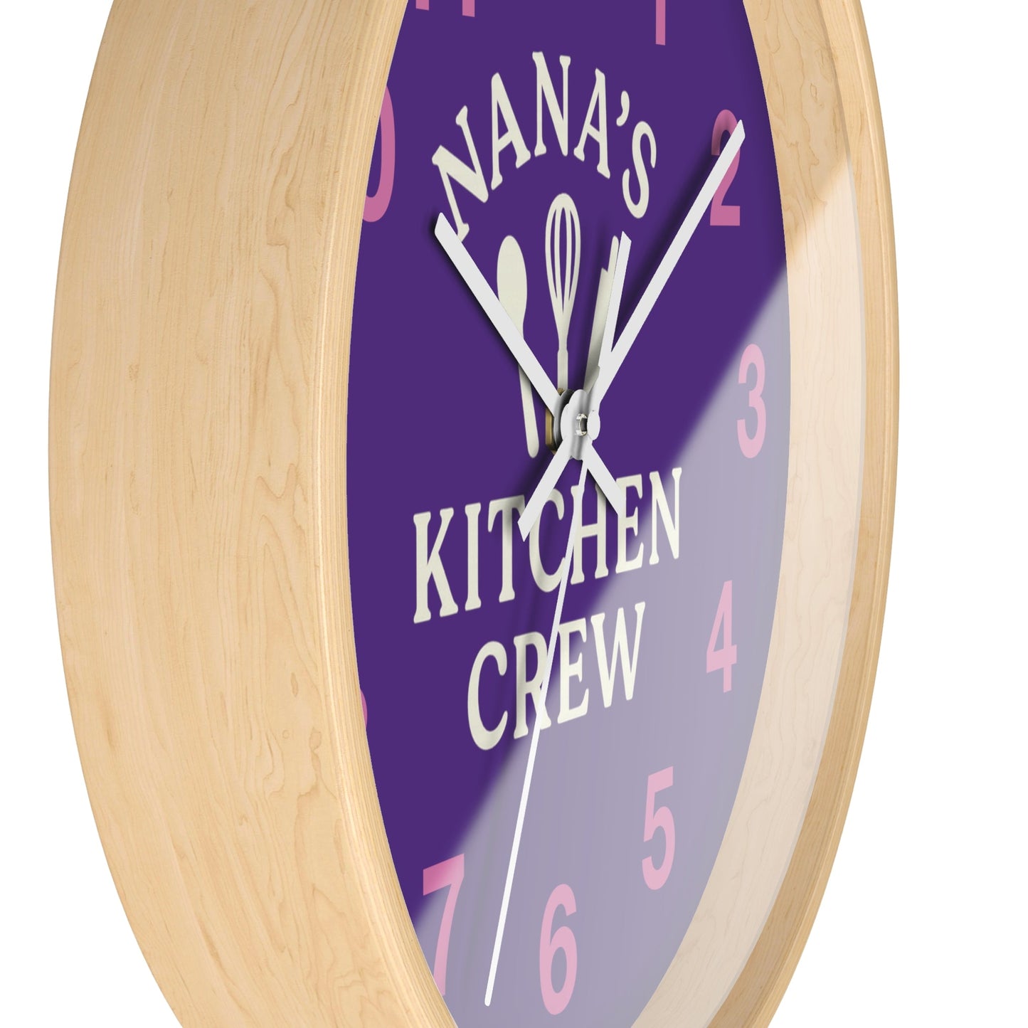 Nana's Kitchen Crew Wall Clock - Fun Family Timepiece & Decor - Hearth&Hugz