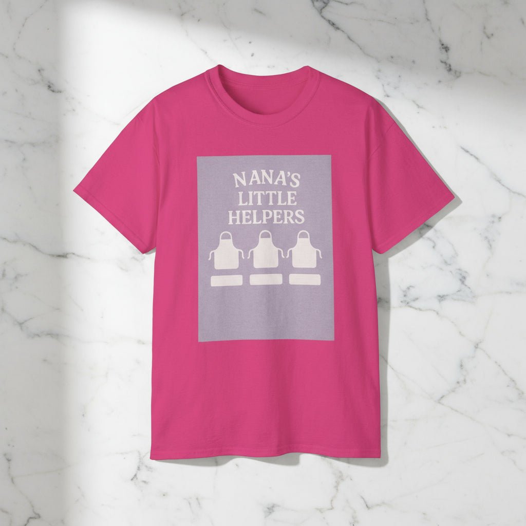 Gift for Grandma: Nana's Little Helpers Unisex Tee - Funny Family T-Shirt - Hearth&Hugz