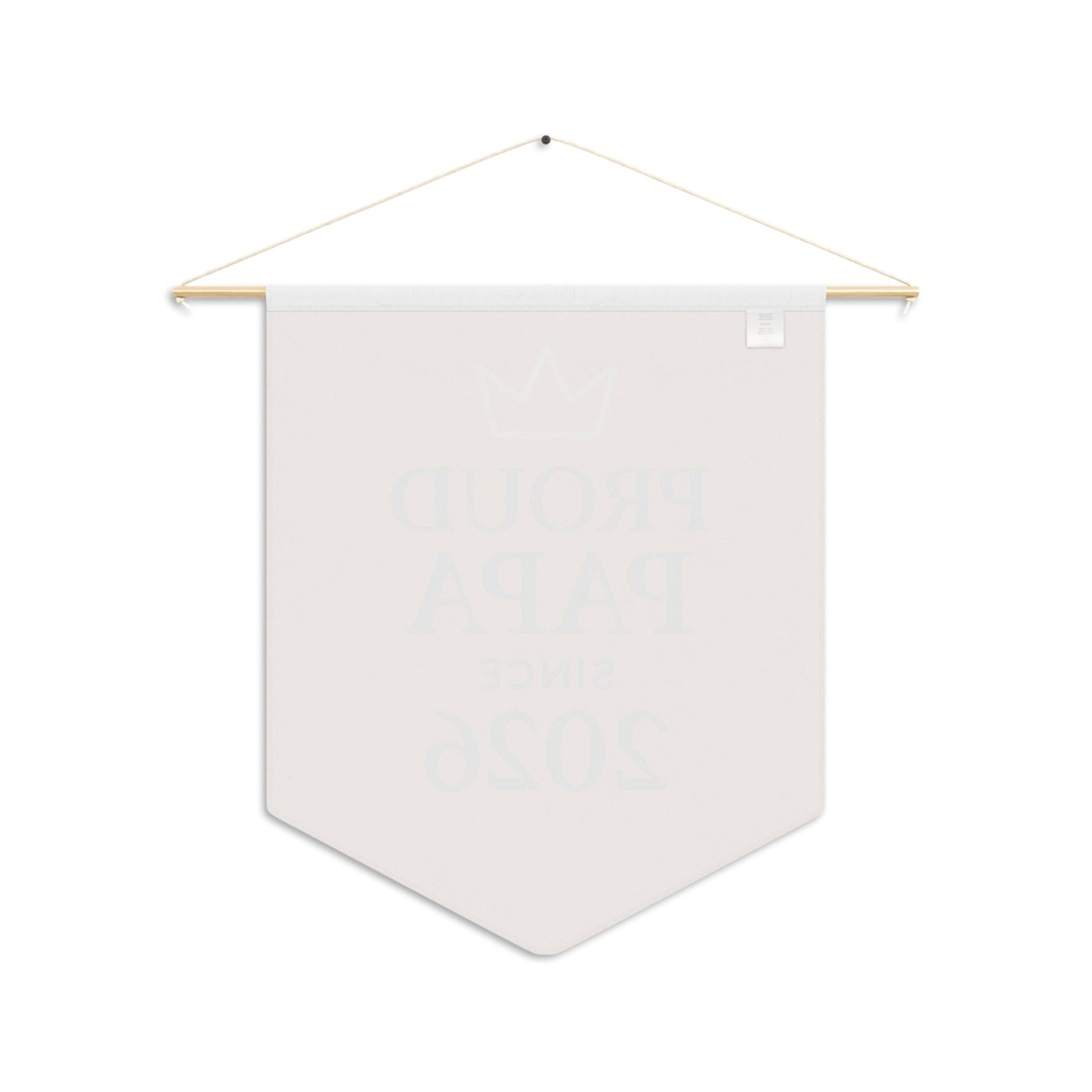 Personalized Fathers Day Gift: Dad's Room Wall Decor Banner - New Dad Announcement Pennant - Hearth&Hugz