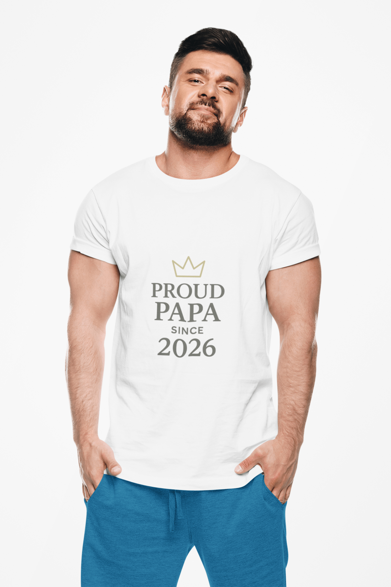Proud Papa T-Shirt: Perfect Father's Day Gift for New Dads - Hearth&Hugz