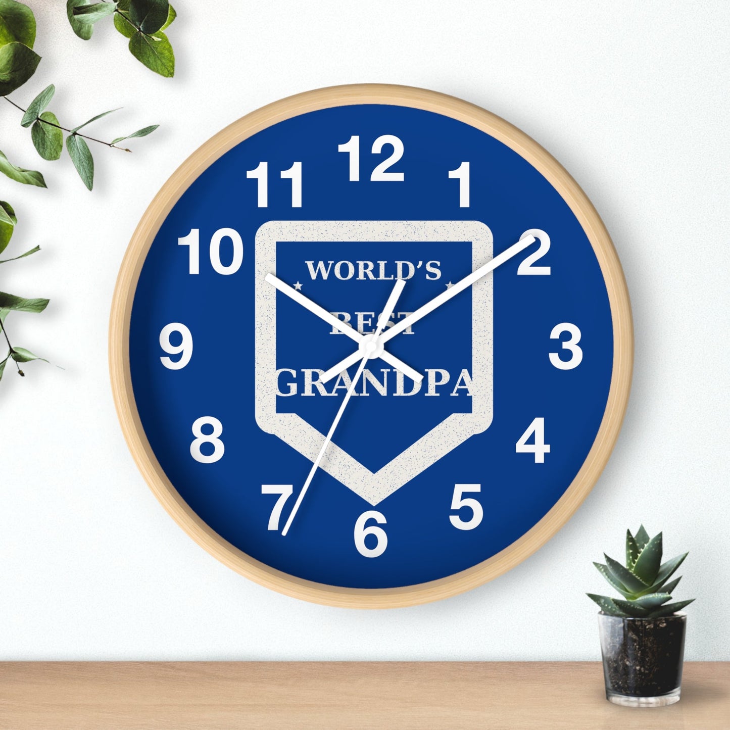 Personalized Grandpa Wall Clock - Perfect Birthday Gift & Home Decor - Hearth&Hugz