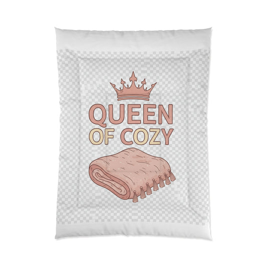 Cozy Queen Comforter, Soft Blanket, Home Decor, Gift for Her, Bedding Set, Bedroom Accessory