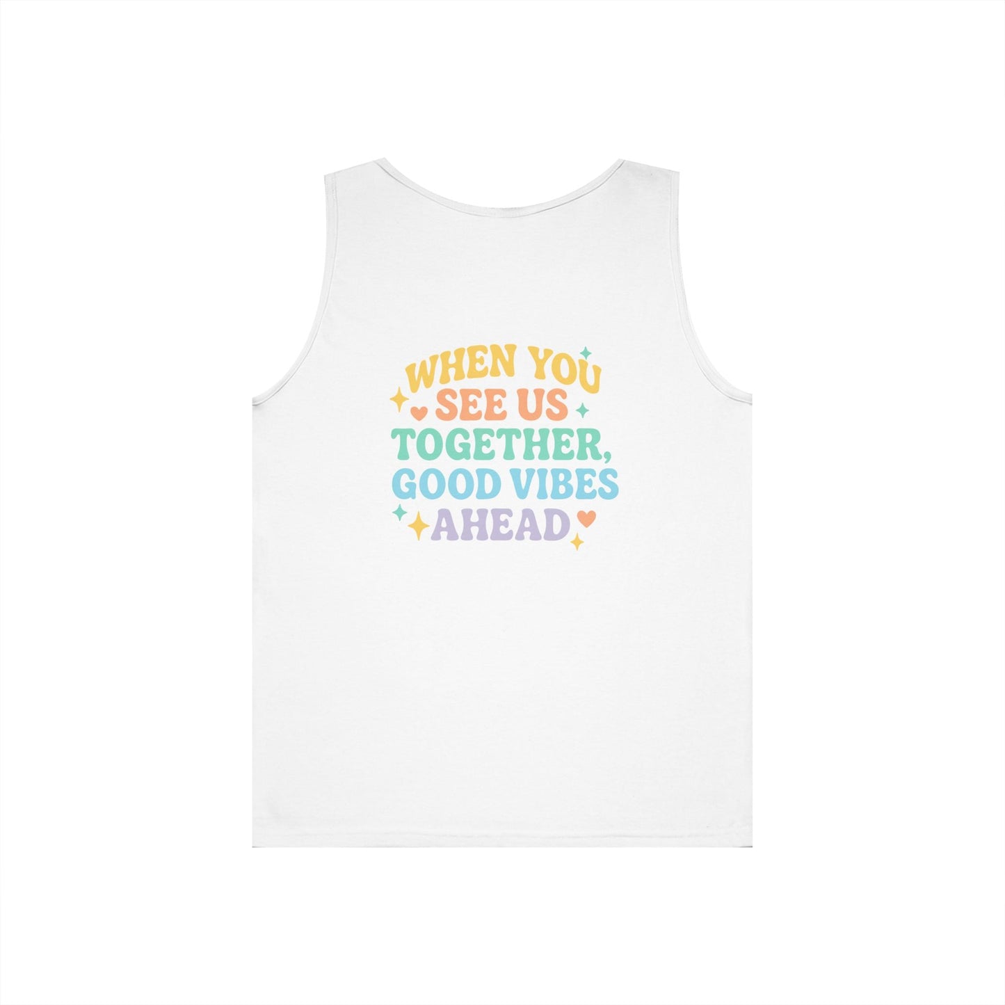 Angel & Devil Best Girls Tank — 'When You See Us Together, Good Vibes Ahead' Graphic Tank Top - Hearth&Hugz