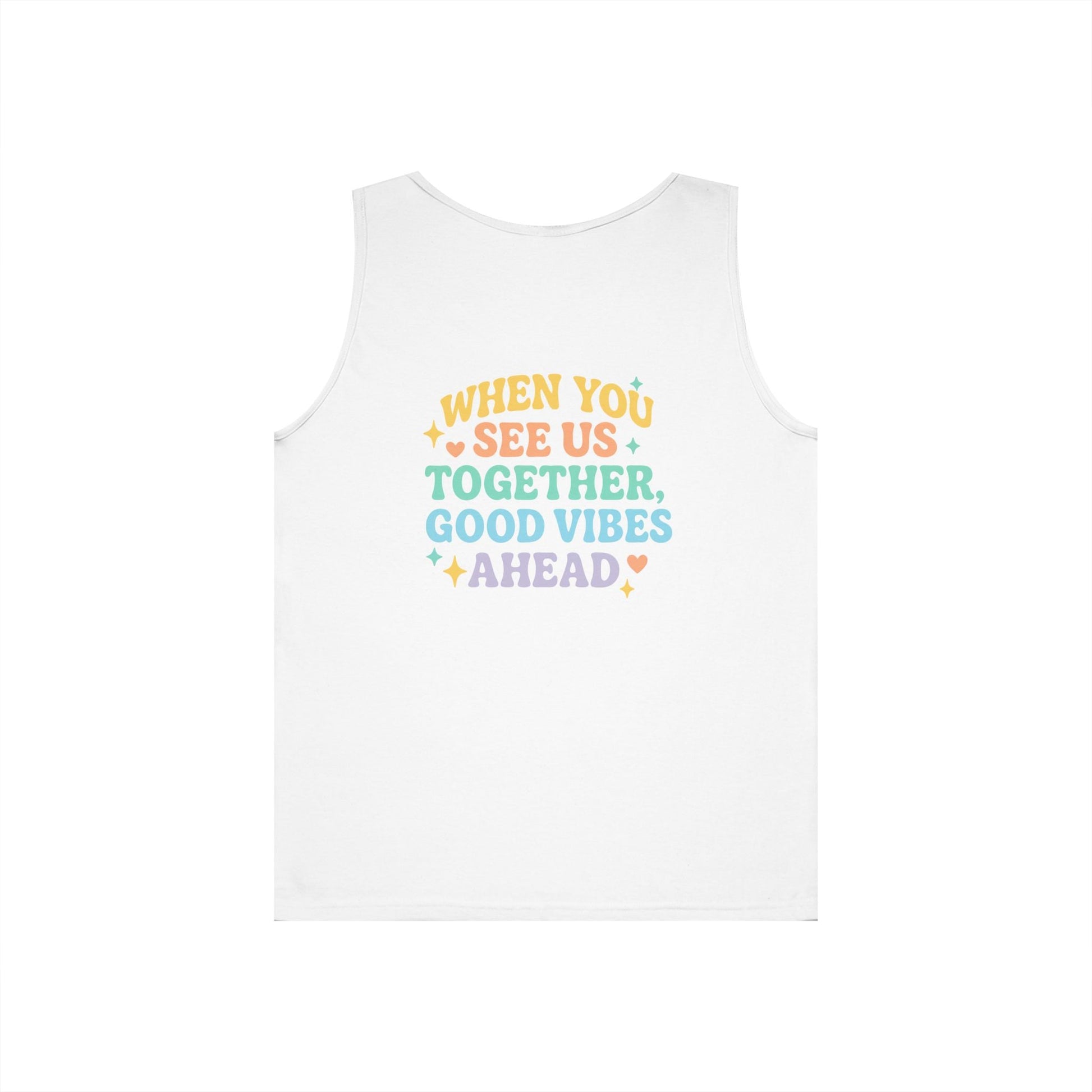 Angel & Devil Best Girls Tank — 'When You See Us Together, Good Vibes Ahead' Graphic Tank Top - Hearth&Hugz
