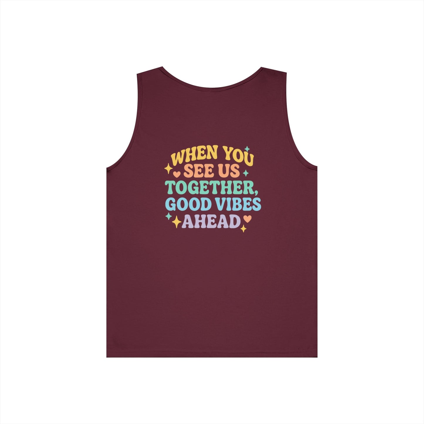 Angel & Devil Best Girls Tank — 'When You See Us Together, Good Vibes Ahead' Graphic Tank Top - Hearth&Hugz