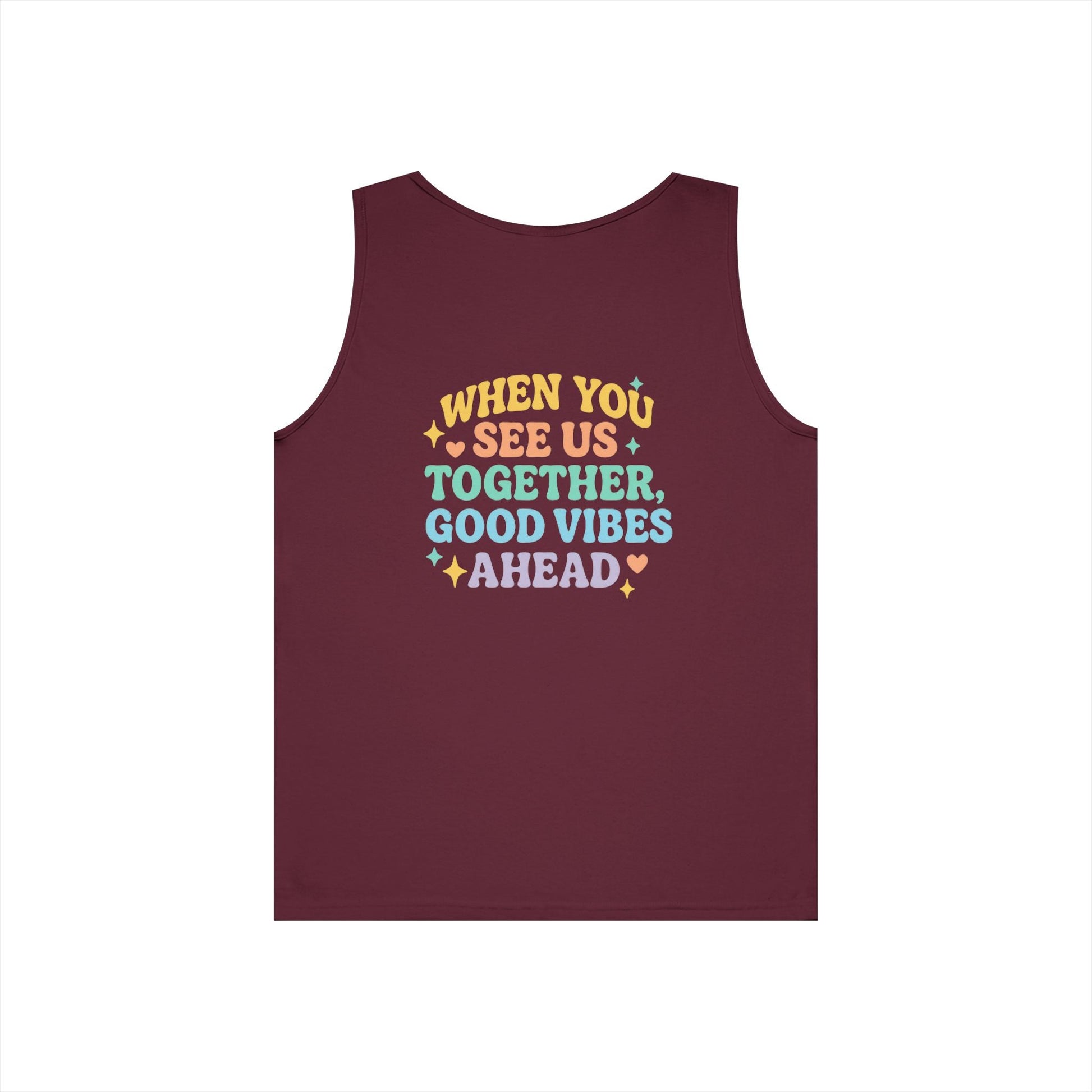 Angel & Devil Best Girls Tank — 'When You See Us Together, Good Vibes Ahead' Graphic Tank Top - Hearth&Hugz