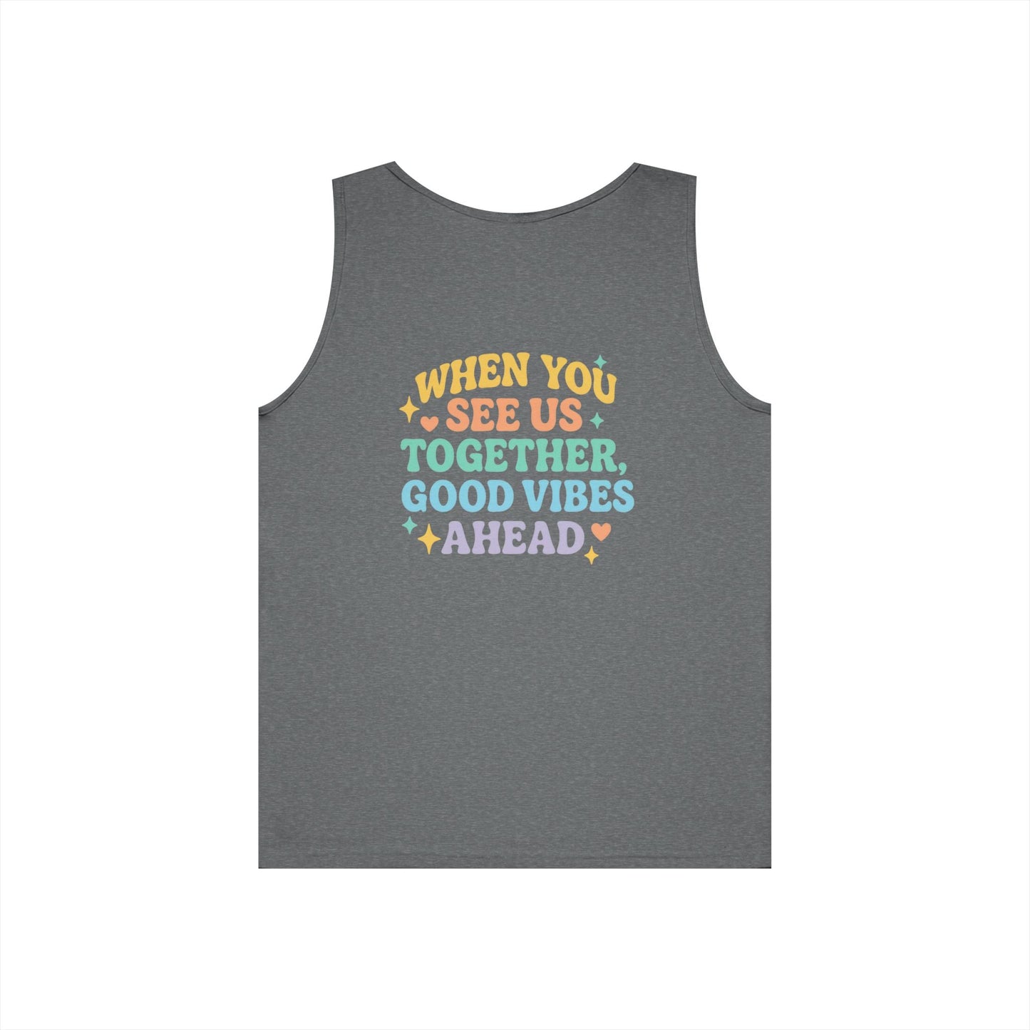 Angel & Devil Best Girls Tank — 'When You See Us Together, Good Vibes Ahead' Graphic Tank Top - Hearth&Hugz