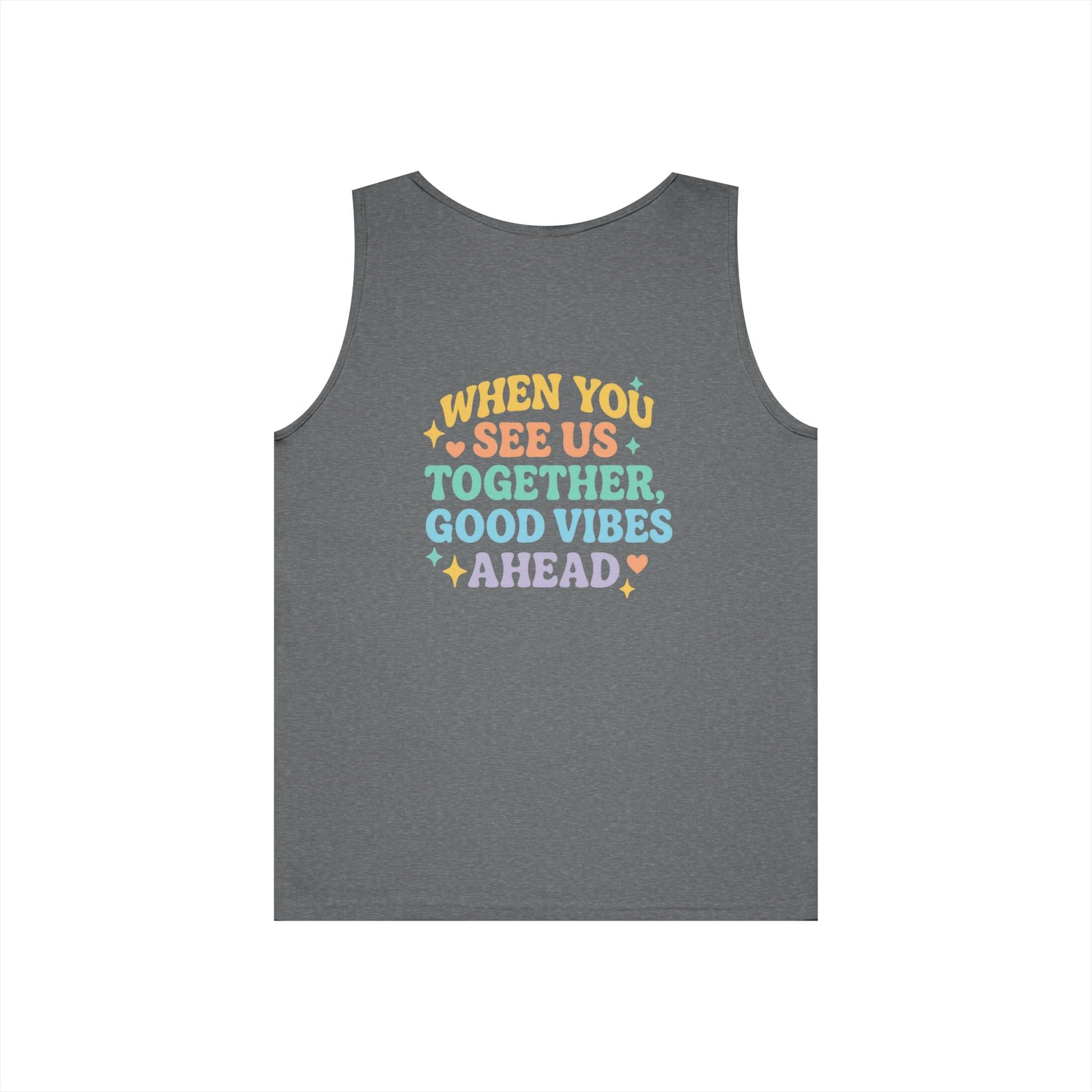 Angel & Devil Best Girls Tank — 'When You See Us Together, Good Vibes Ahead' Graphic Tank Top - Hearth&Hugz
