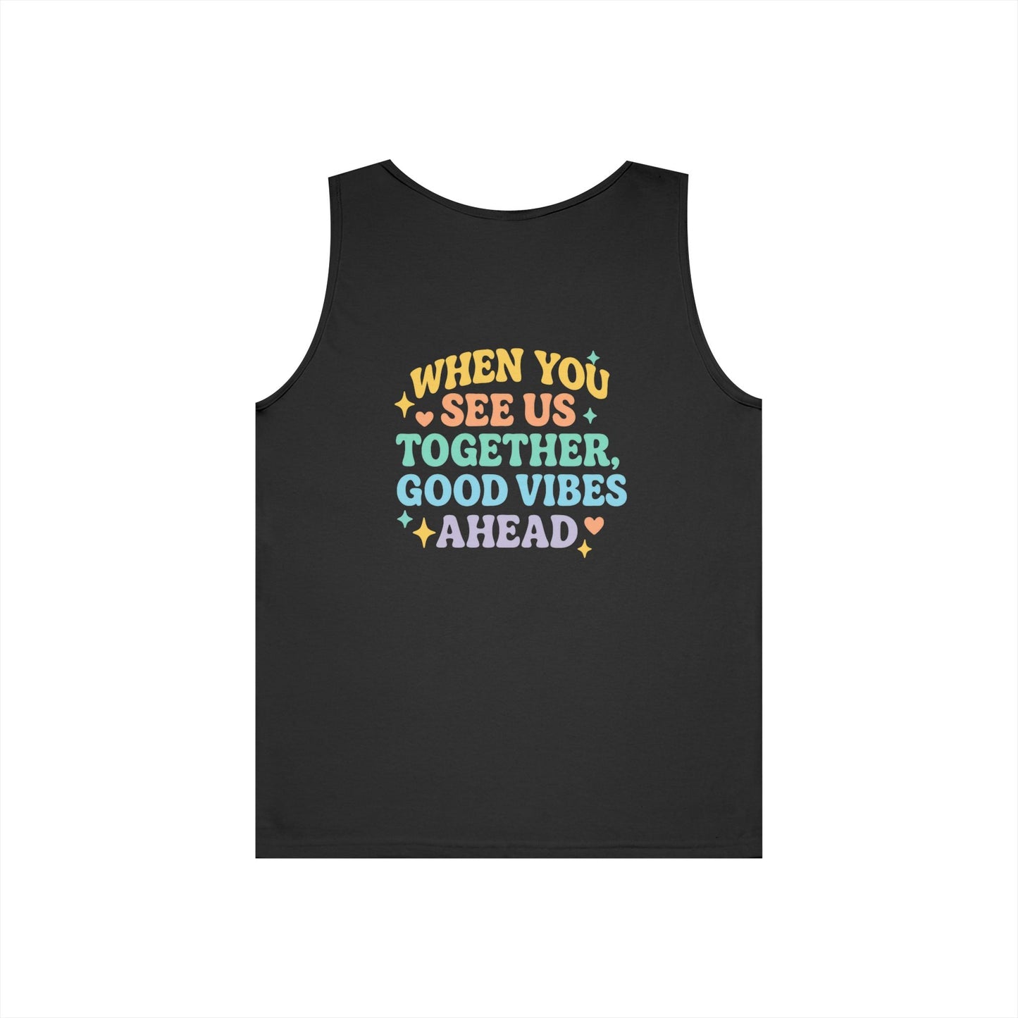 Angel & Devil Best Girls Tank — 'When You See Us Together, Good Vibes Ahead' Graphic Tank Top - Hearth&Hugz