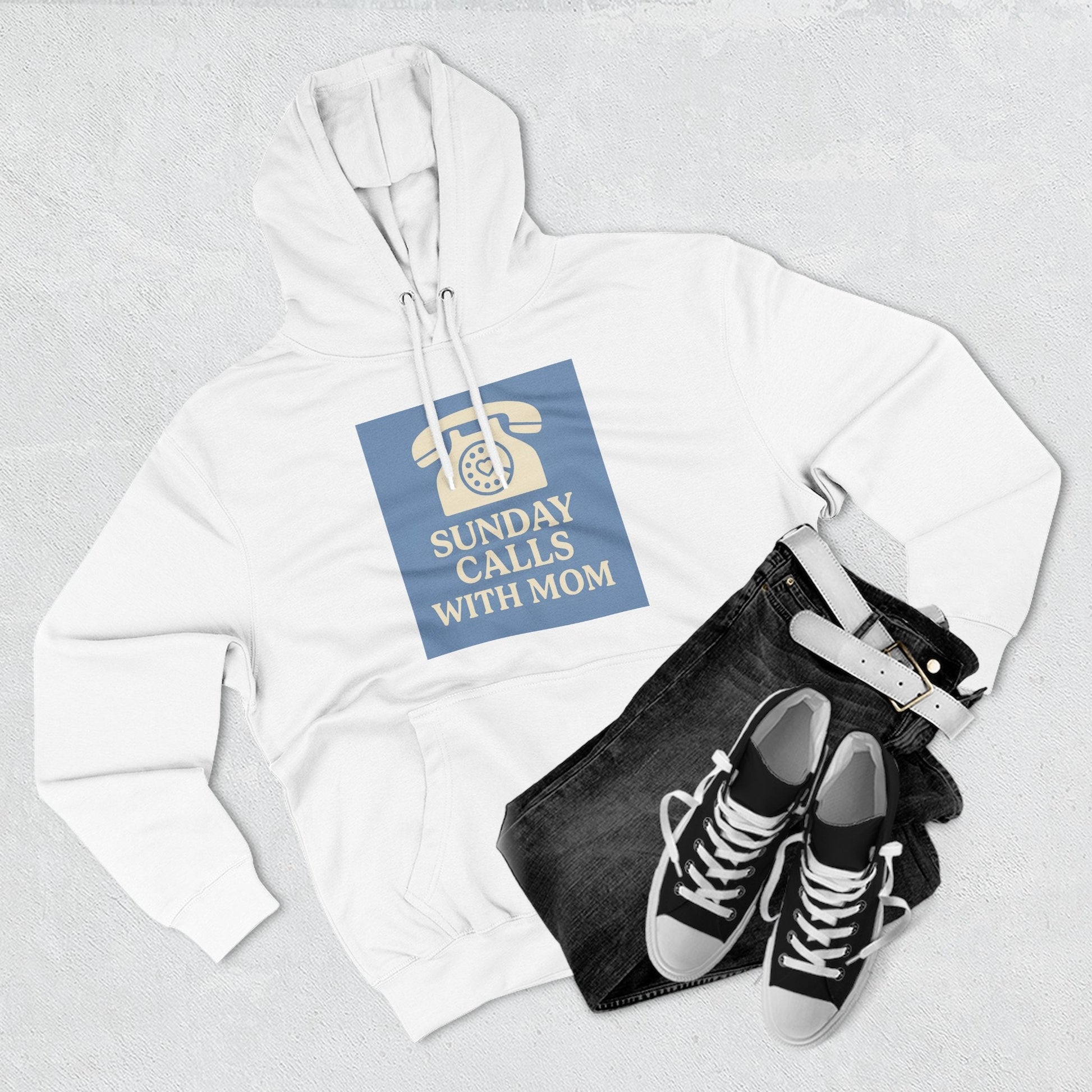 Cozy Mom Call Fleece Hoodie - The Ultimate Phone Lover's Gift - Hearth&Hugz