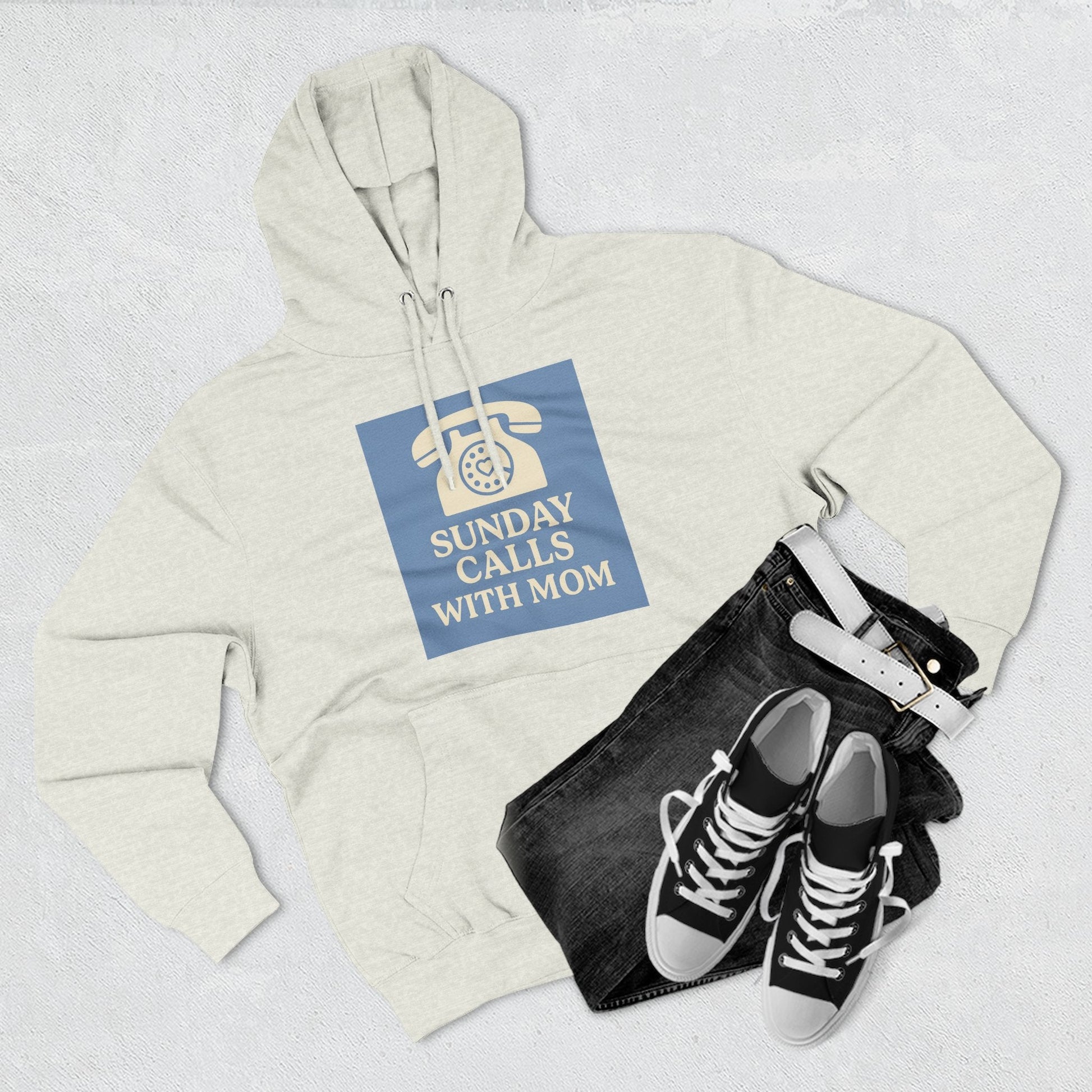 Cozy Mom Call Fleece Hoodie - The Ultimate Phone Lover's Gift - Hearth&Hugz
