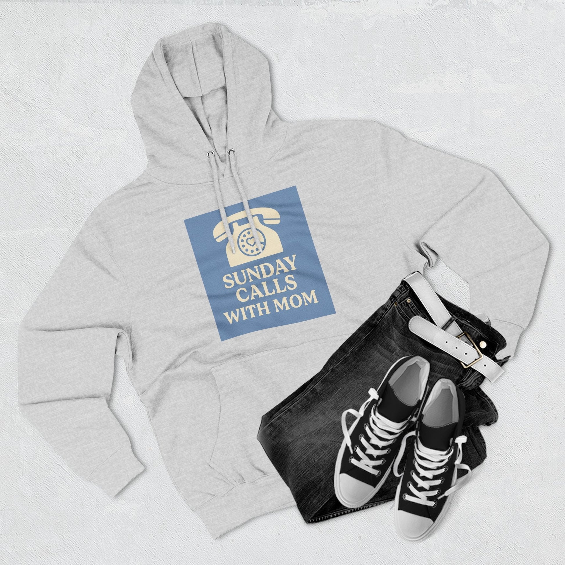 Cozy Mom Call Fleece Hoodie - The Ultimate Phone Lover's Gift - Hearth&Hugz