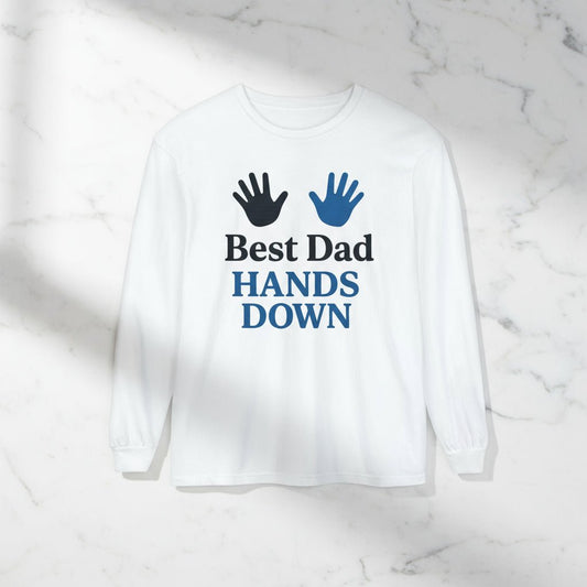 Father's Day Long Sleeve Tee, Ideal for Family Gatherings & Celebrations - Hearth&Hugz