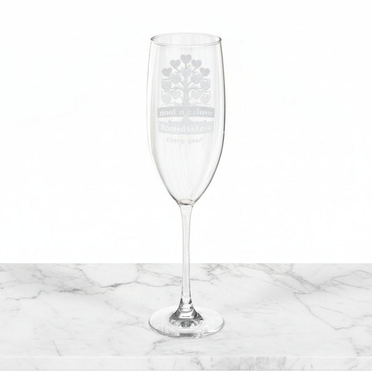 Personalized Engraved Champagne Flute - Elegant Glassware for Celebrations - Hearth&Hugz