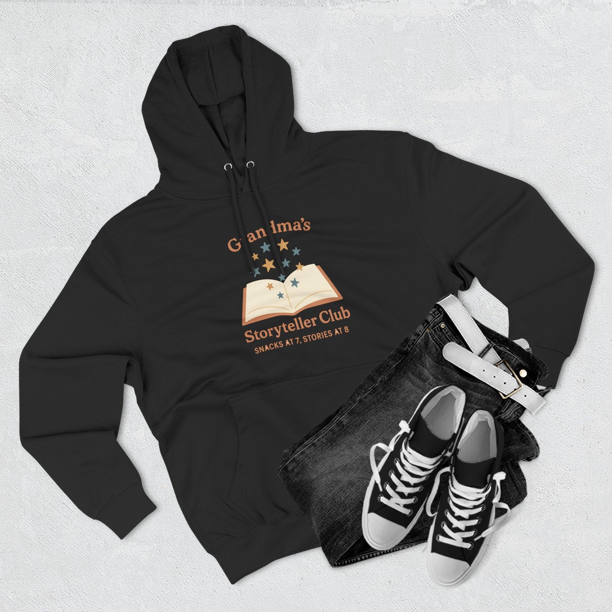 Grandma's Storyteller Club Hoodie - Cozy Gift for Grandparents & Family Gatherings - Hearth&Hugz