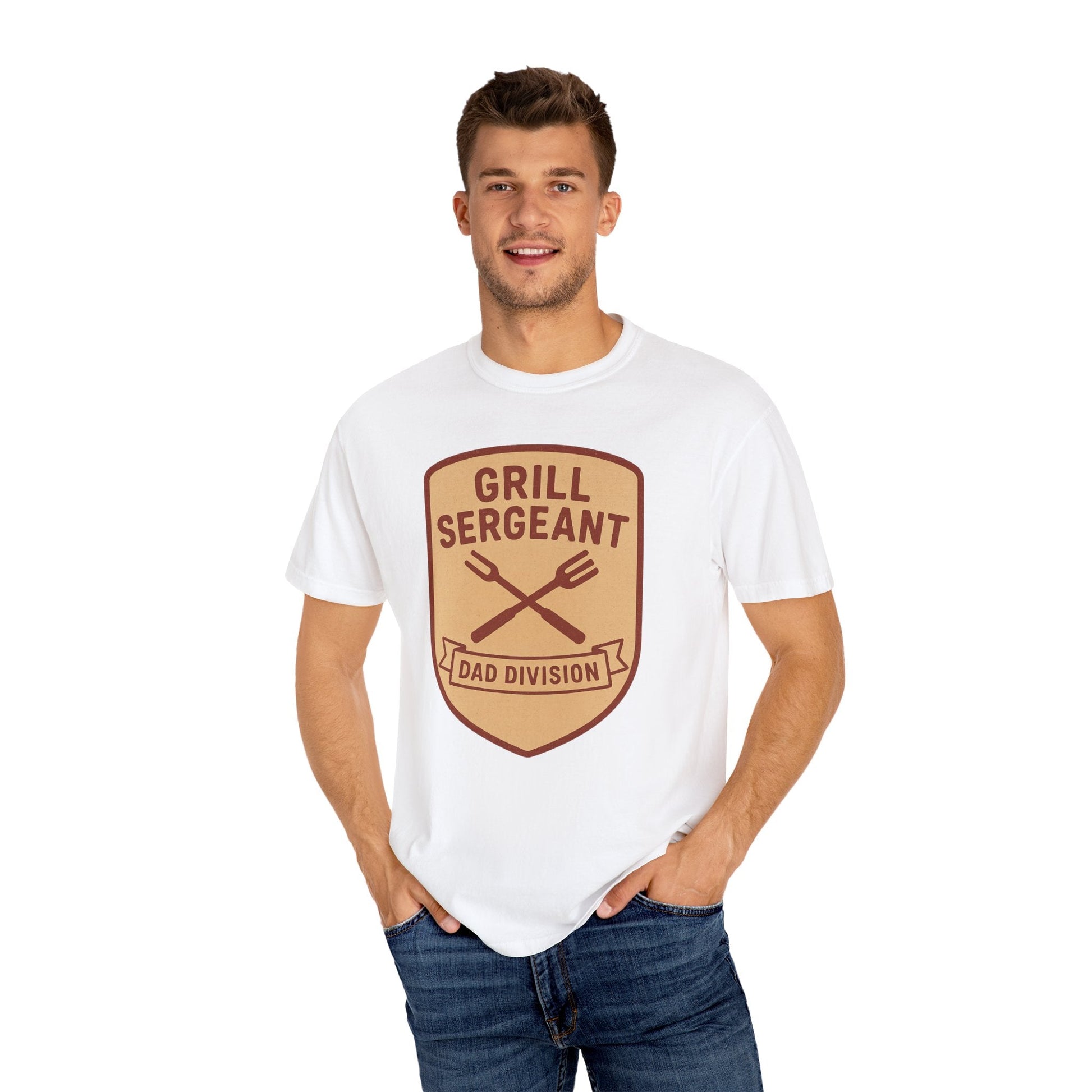 Grill Sergeant Dad T-Shirt: Father's Day Gift for BBQ Enthusiast - Hearth&Hugz