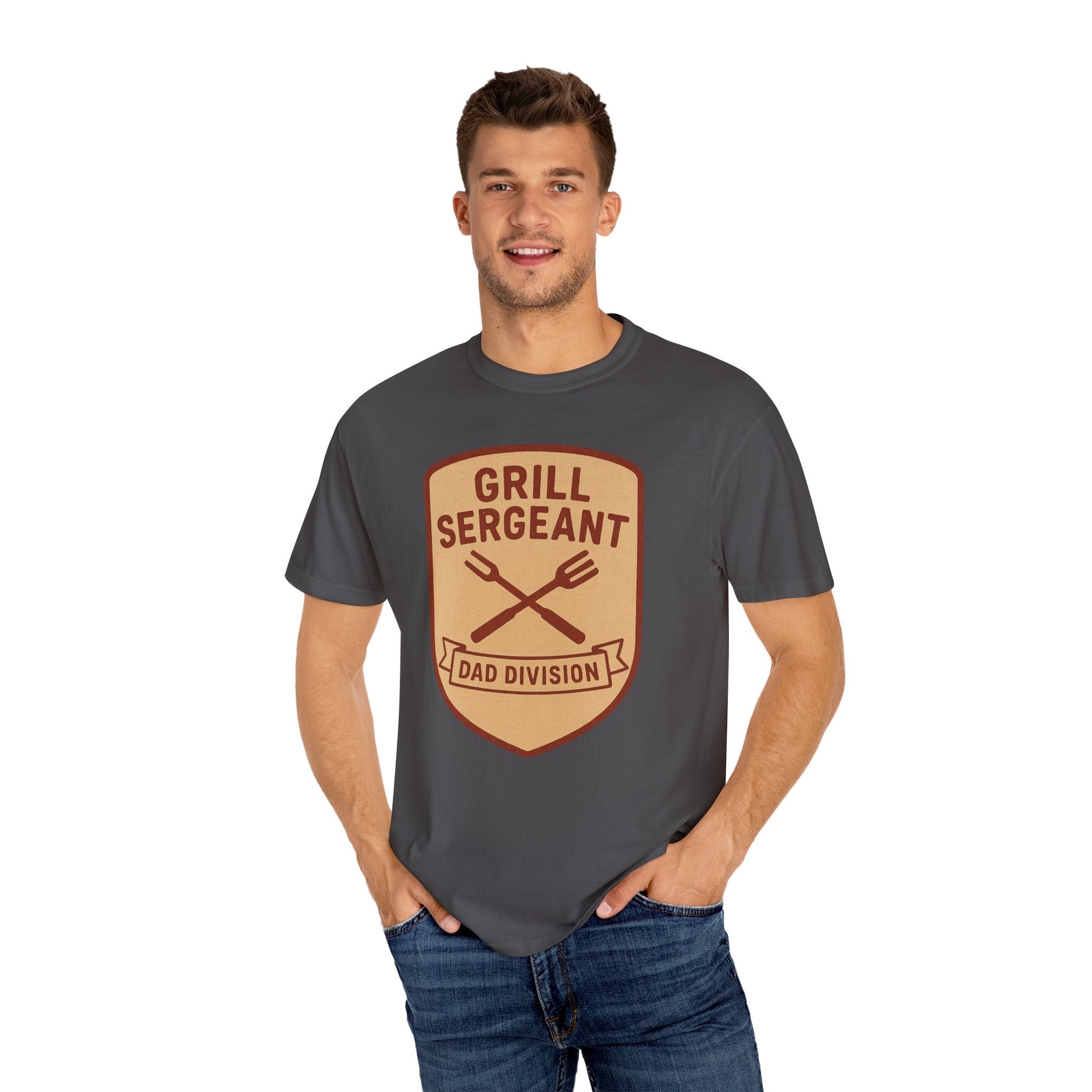 Grill Sergeant Dad T-Shirt: Father's Day Gift for BBQ Enthusiast - Hearth&Hugz