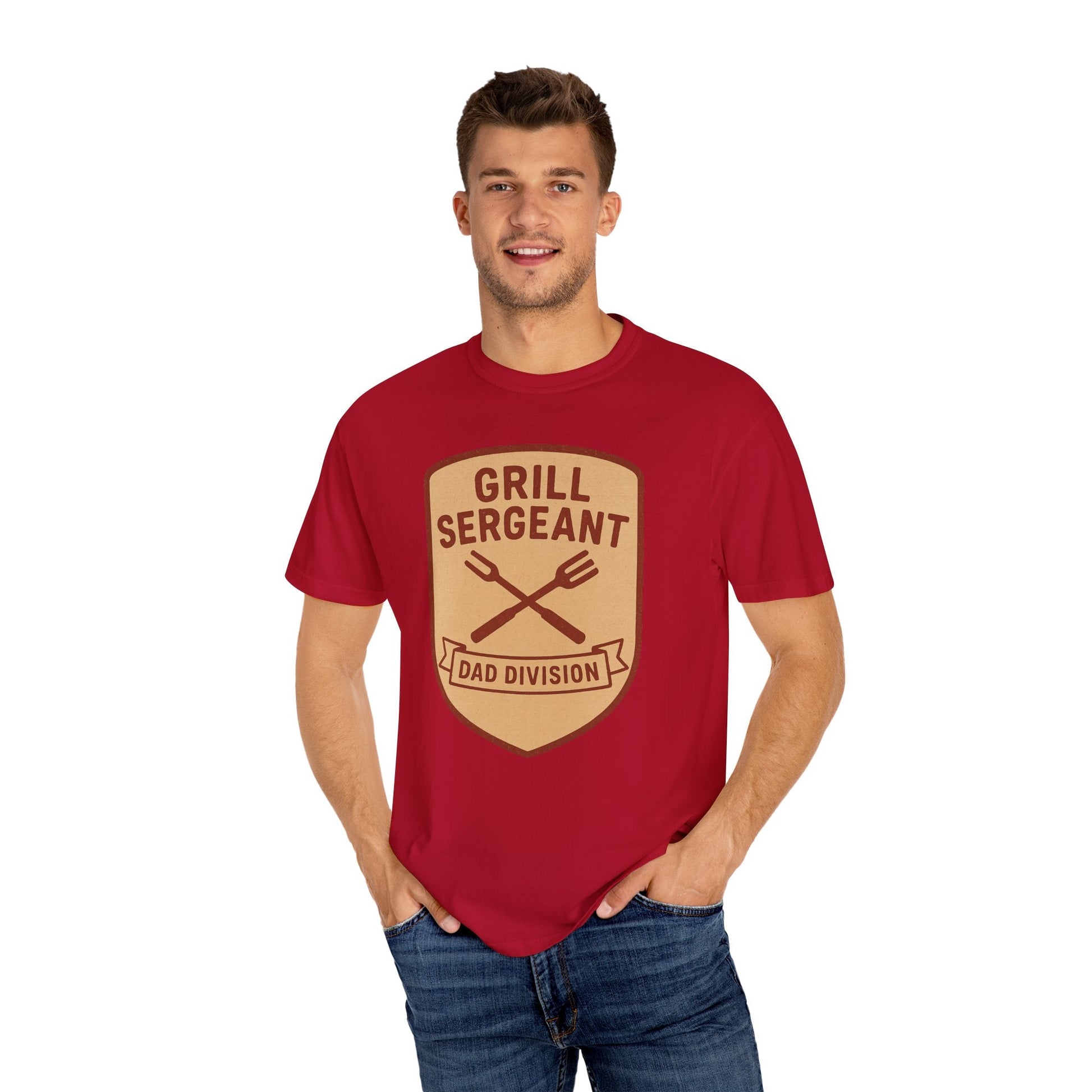 Grill Sergeant Dad T-Shirt: Father's Day Gift for BBQ Enthusiast - Hearth&Hugz