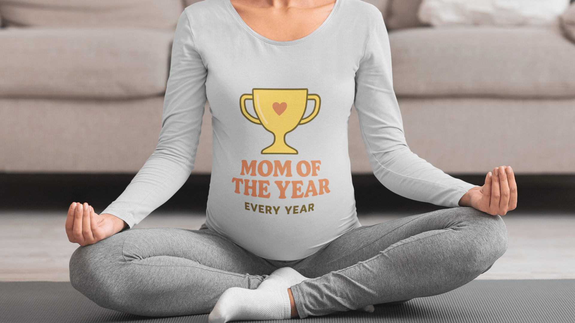 Mom of the Year Crewneck Sweatshirt | Funny Mother’s Day Gift, Cozy Casual Wear for Moms - Hearth&Hugz