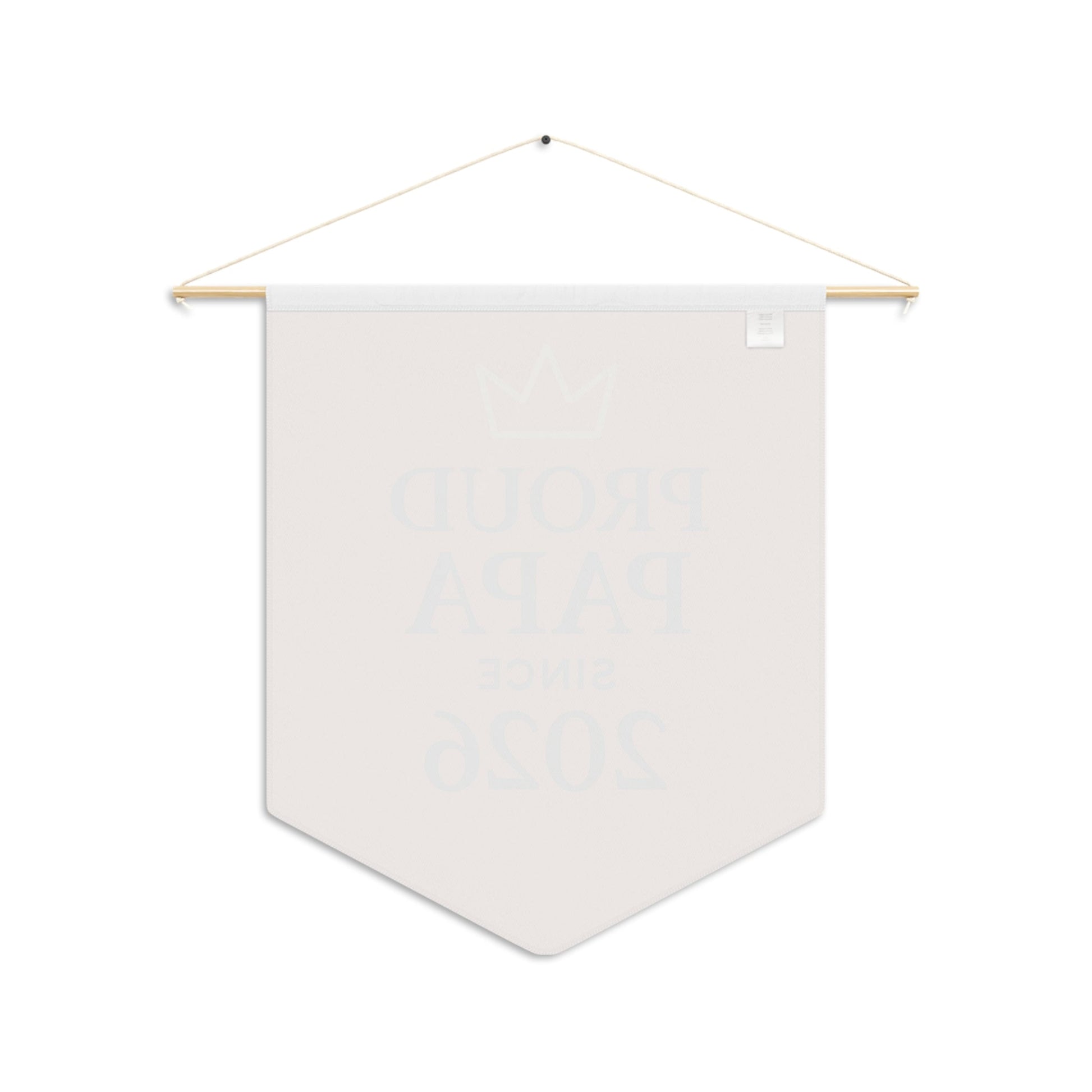 Personalized Fathers Day Gift: Dad's Room Wall Decor Banner - New Dad Announcement Pennant - Hearth&Hugz