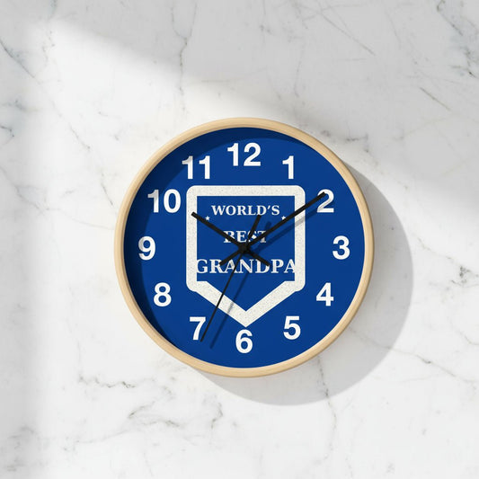Personalized Grandpa Wall Clock - Perfect Birthday Gift & Home Decor - Hearth&Hugz